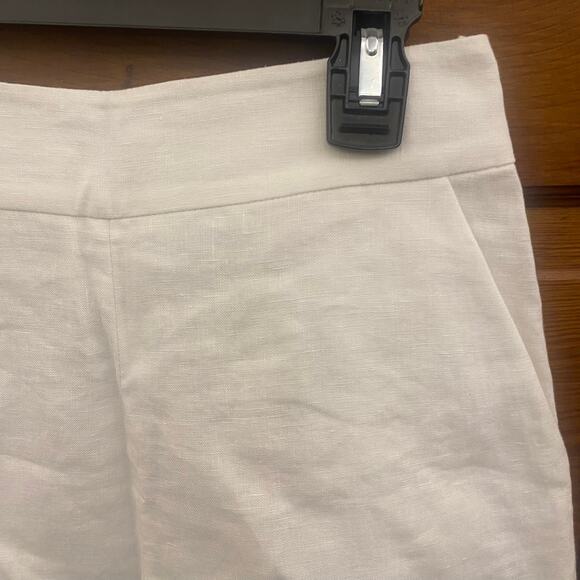 Three Graces Women's Linen Shorts White size 6 UMA European Linen White $377 NWT - Picture 12 of 14